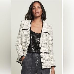 Veronica Beard Albia Dickey Tweed Jacket Size 0